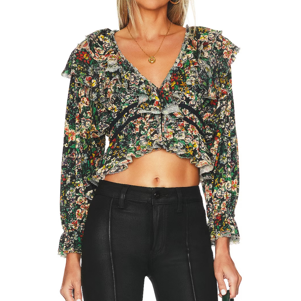 Free People Rudi Ruffle Top